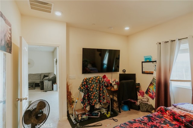 635 Pegasus Dr, Merced, CA 95348 - carpeted bedroom with recessed lighting
