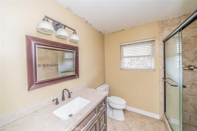 11220 Puente Way, Jurupa Valley, CA 91752 - bathroom with vanity, tiled shower, and tile patterned floors