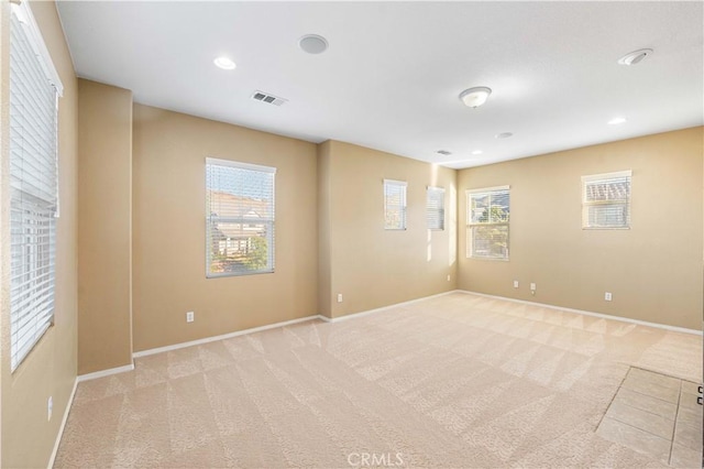 37351 Paintbrush Dr, Palmdale, CA 93551 - unfurnished room featuring light colored carpet, healthy amount of natural light, and recessed lighting