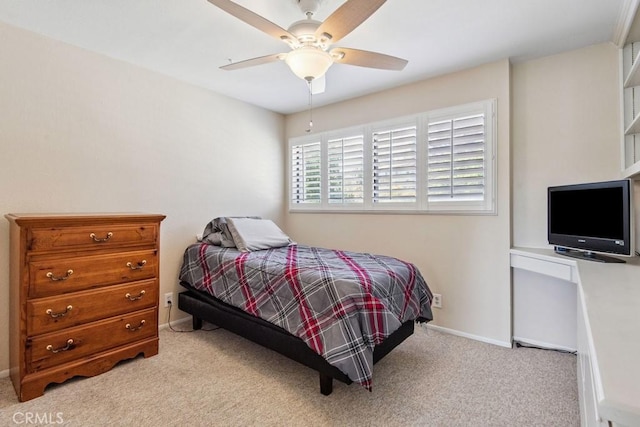 42724 Santa Suzanne Pl, Temecula, CA 92592 - carpeted bedroom with baseboards and ceiling fan