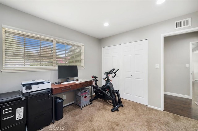 170 Buckthorn Dr, Brea, CA 92823 - office area featuring light carpet and recessed lighting