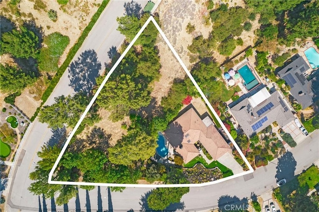 170 Buckthorn Dr, Brea, CA 92823 - view of property location featuring property boundaries highlighted and a pool area
