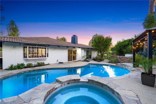 170 Buckthorn Dr, Brea, CA 92823 - view of swimming pool featuring a pool with connected hot tub