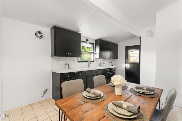 17002 E Nubia St, Covina, CA 91722 - dining space featuring baseboards and light tile patterned floors