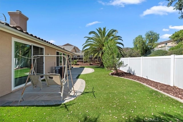 27185 Buffalo Trl, Corona, CA 92883 - fenced backyard with a patio