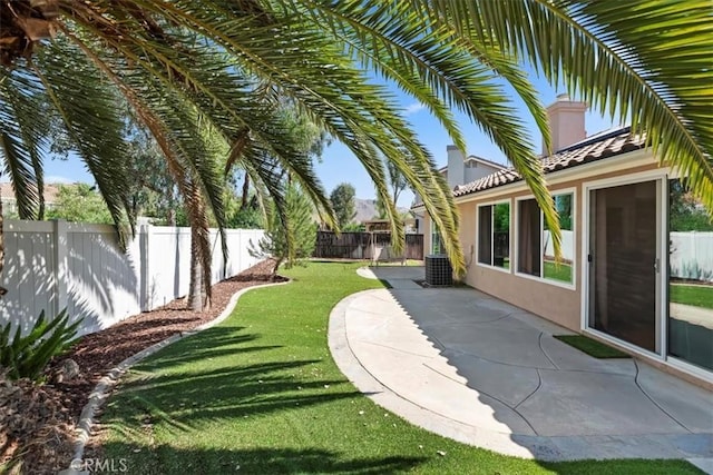 27185 Buffalo Trl, Corona, CA 92883 - fenced backyard with a patio area