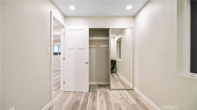 72160 Winters Rd Unit 29, Palms, CA 92277 - hallway featuring wood finished floors and recessed lighting