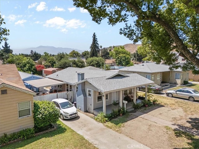 2838 N G St, San Bernardino, CA 92405 - aerial perspective of suburban area with a mountainous background