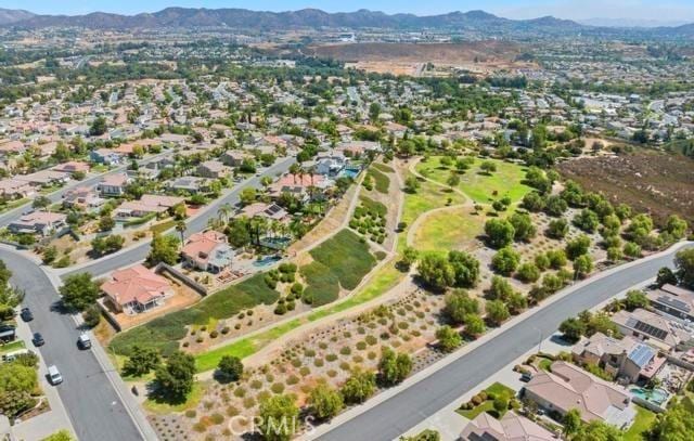 23763 Aspen, Murrieta, CA 92562 - aerial view of residential area featuring a mountainous background