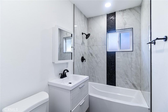 1235 Spruce St, San Bernardino, CA 92411 - bathroom featuring vanity and shower / bathtub combination