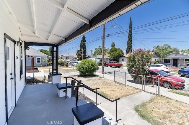 1235 Spruce St, San Bernardino, CA 92411 - covered porch with a residential view