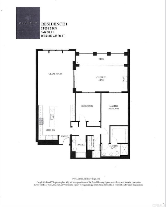 800 Grand Ave Unit 105, Carlsbad, CA 92008 - view of property floor plan