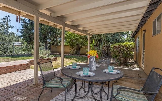 450 Marilyn Ln, Redlands, CA 92373 - fenced backyard featuring outdoor dining area and a patio