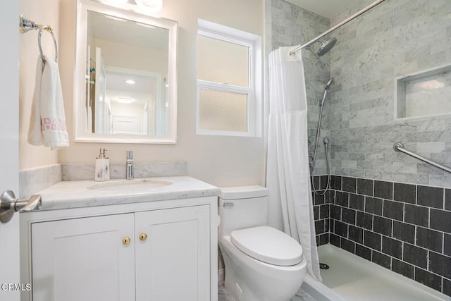 5040 Island View St, Oxnard, CA 93035 - full bathroom featuring vanity and a tile shower
