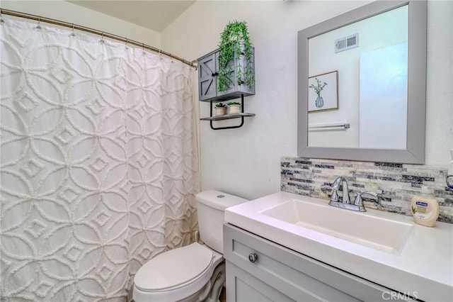 5970 Sky Meadow St, Jurupa Valley, CA 92509 - bathroom with backsplash, vanity, and a shower with shower curtain