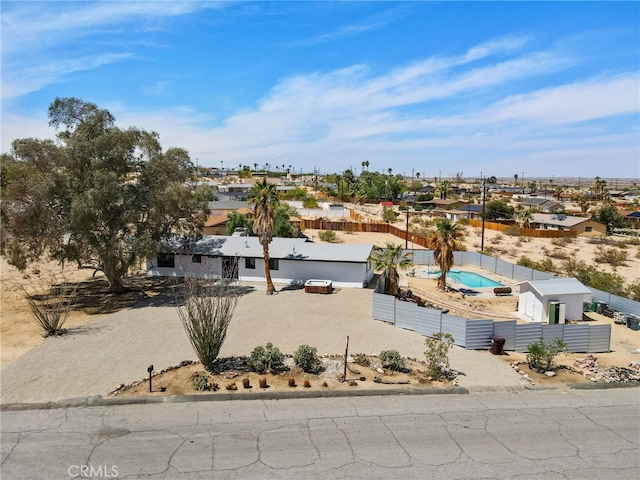 5676 Aztec Ave Unit 29, Palms, CA 92277 - view from above of property featuring a pool area