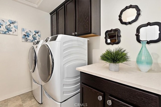 4106 Irish Moss Ln, San Bernardino, CA 92407 - washroom featuring cabinet space and washing machine and dryer