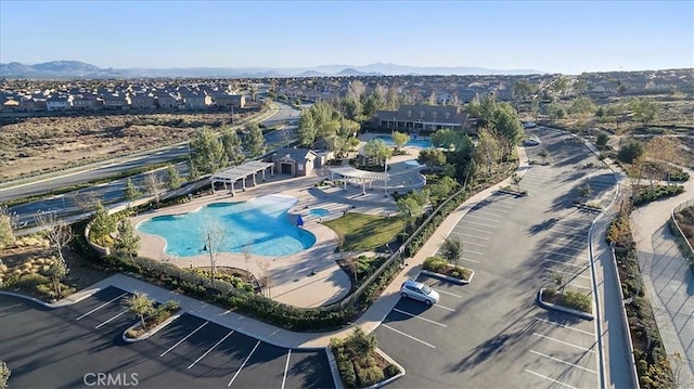 4106 Irish Moss Ln, San Bernardino, CA 92407 - bird's eye view of a pool and mountains