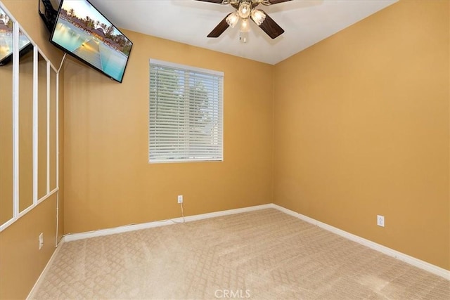 4106 Irish Moss Ln, San Bernardino, CA 92407 - carpeted spare room featuring a ceiling fan and baseboards