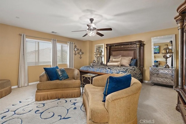 4106 Irish Moss Ln, San Bernardino, CA 92407 - carpeted bedroom with a ceiling fan and baseboards