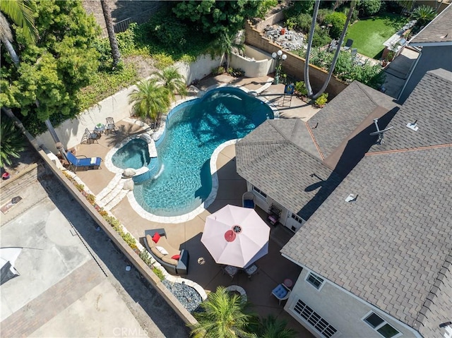 25572 Orchard Rim Ln, Lake Forest, CA 92630 - drone / aerial view of a pool