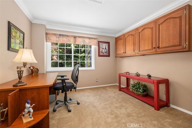 25572 Orchard Rim Ln, Lake Forest, CA 92630 - home office with light carpet and crown molding