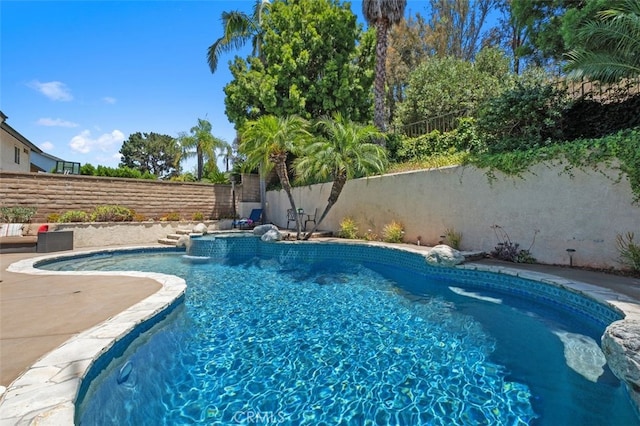 25572 Orchard Rim Ln, Lake Forest, CA 92630 - view of swimming pool with a fenced backyard