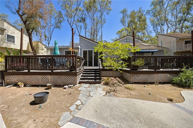 24932 Dove Tree Ln, Lake Forest, CA 92630 - rear view of house with a wooden deck