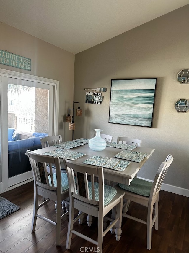 518 Avenida Victoria Unit A, San Clemente, CA 92672 - dining area with wood finished floors and baseboards