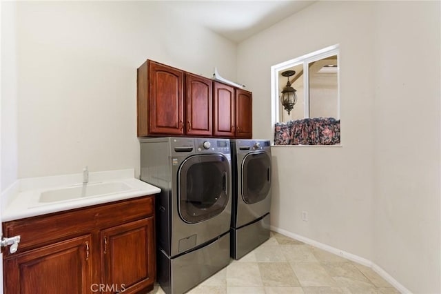 1726 Reyes Ln, Beaumont, CA 92223 - laundry room with washer and dryer and cabinet space
