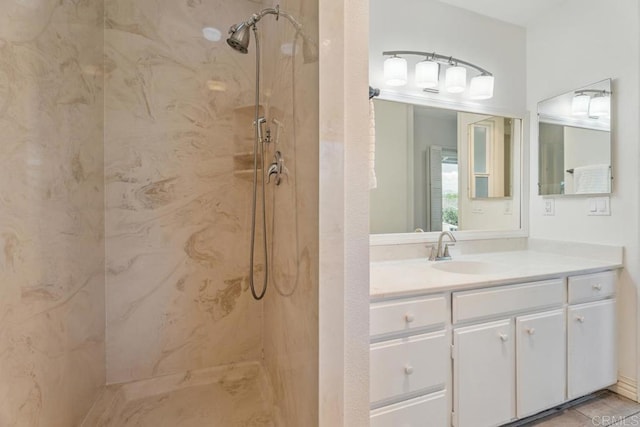 17177 Bernardo Center Dr, San Diego, CA 92128 - full bath with a marble finish shower and vanity