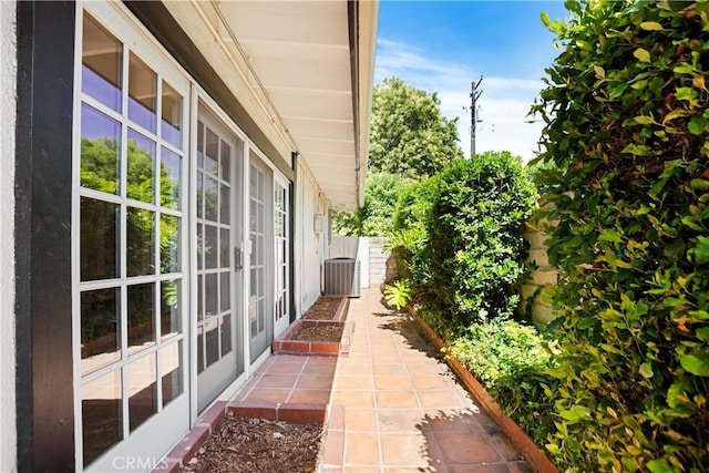 2240 La Sierra Way, Claremont, CA 91711 - view of home's exterior with a central air condition unit and french doors