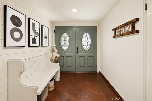 2240 La Sierra Way, Claremont, CA 91711 - foyer entrance featuring dark wood-type flooring and recessed lighting