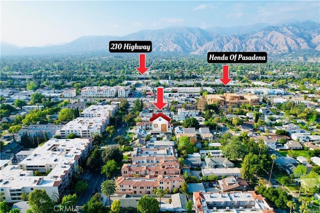 118 N Allen Ave Unit 2, Pasadena, CA 91106 - drone / aerial view of a mountainous background