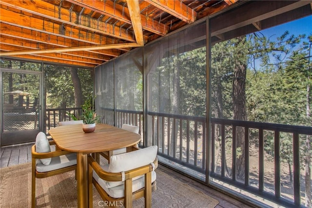 32425 Snowshoe Ln, Running Springs, CA 92382 - sunroom with outdoor dining area