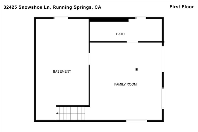 32425 Snowshoe Ln, Running Springs, CA 92382 - view of room layout