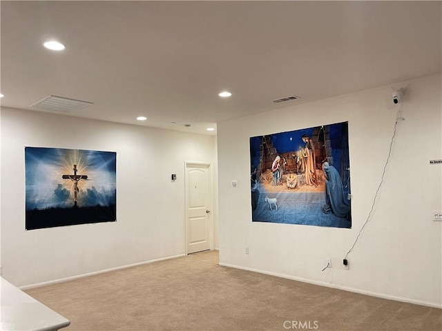 12639 Spruce Hill Rd, Moreno Valley, CA 92555 - cinema room featuring carpet floors and recessed lighting