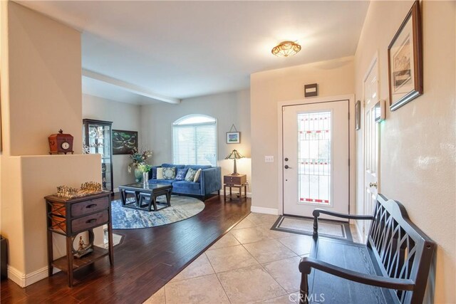 29862 Via Puesta Del Sol, Temecula, CA 92591 - entryway with wood finished floors and baseboards