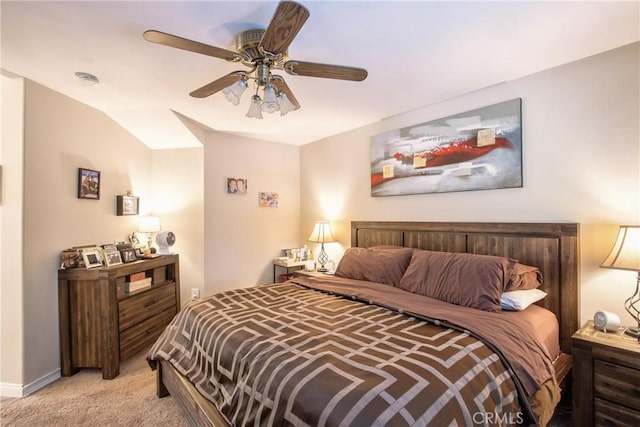 29862 Via Puesta Del Sol, Temecula, CA 92591 - bedroom with light carpet and ceiling fan