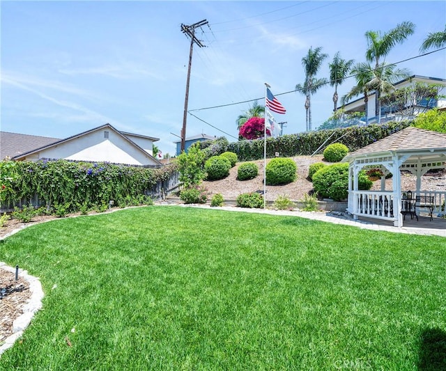 415 Buttonwood Dr, Brea, CA 92821 - view of yard featuring a gazebo