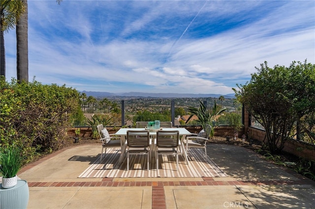 29416 Port Royal Way, Laguna Niguel, CA 92677 - view of patio / terrace featuring a mountain view and outdoor dining space