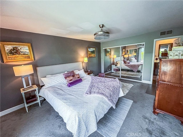 1111 E Ramon Rd Unit 37, Palm Springs, CA 92264 - carpeted bedroom with baseboards and a closet
