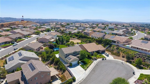 102 Mesa Ct, Calimesa, CA 92320 - aerial perspective of suburban area featuring a mountain backdrop