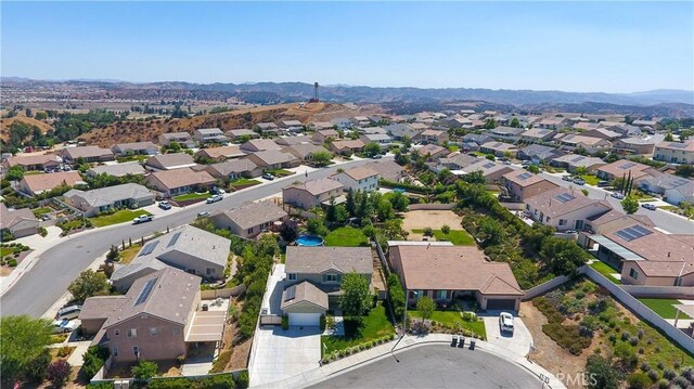 102 Mesa Ct, Calimesa, CA 92320 - aerial view of residential area featuring a mountain backdrop