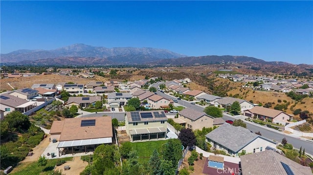 102 Mesa Ct, Calimesa, CA 92320 - aerial view of property and surrounding area with mountains and nearby suburban area