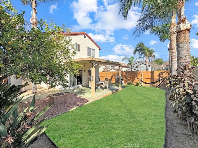 11700 White Pine Ct, Fontana, CA 92337 - fenced backyard with a patio