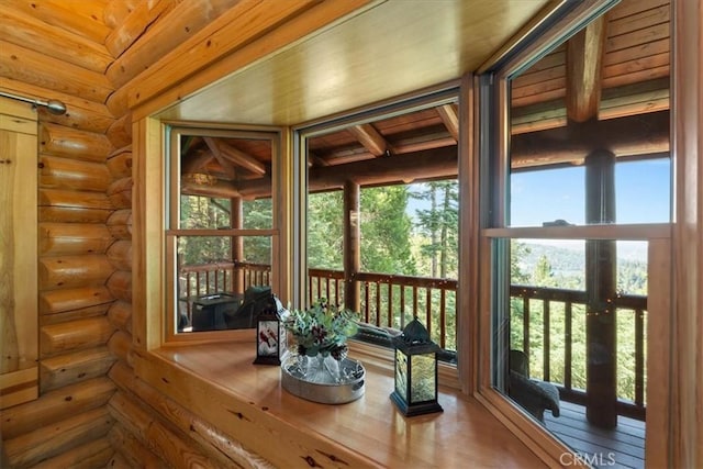 25148 Scenic View Dr, Crestline, CA 92325 - sunroom with healthy amount of natural light