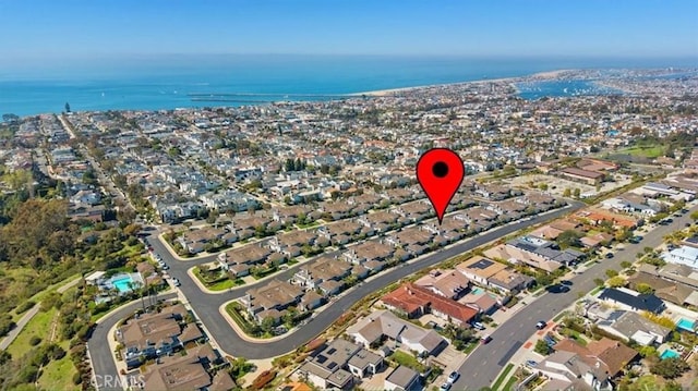 3620 Daffodil Ave Unit 31, Corona Del Mar, CA 92625 - aerial view of property and surrounding area with nearby suburban area and a large body of water