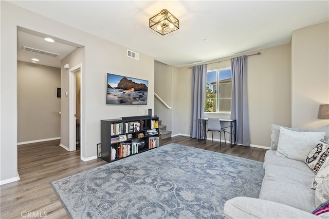 384 Ruby Red Ln, Upland, CA 91786 - living room with wood finished floors and stairway