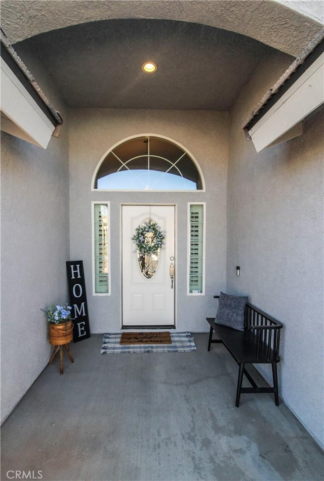 18224 Kalin Ranch Dr, Victorville, CA 92395 - view of exterior entry featuring stucco siding